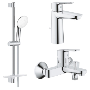 Готовый комплект для ванной комнаты GROHE BauEdge, хром (NB0085)