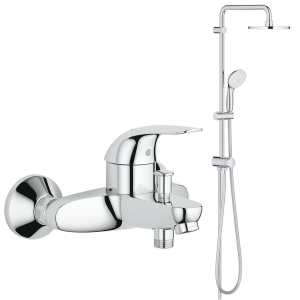 Душевой набор GROHE New Tempesta 200 со смесителем для ванны, хром (NB0046/S)