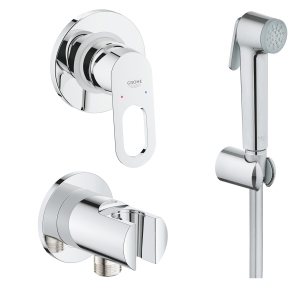 Комплект GROHE BauLoop с монтажной частью и гигиеническим душем Tempesta-F Trigger Spray 30, хром (NH0010)
