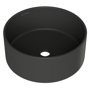 Раковина накладная Aqueduto ESPIRAL, D400, черный матовый (ESP0140)