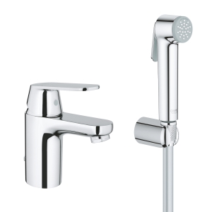 Смеситель для раковины GROHE Eurosmart Cosmopolitan с гигиеническим душем, S-size, хром (23125000)