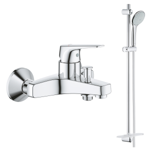 Готовый комплект для ванны и душа GROHE BauFlow, хром (NSB0181)