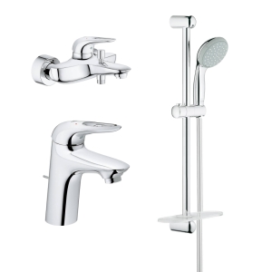 Готовый комплект для ванной комнаты GROHE Eurostyle, хром (124416)
