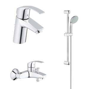 Готовый комплект для ванной комнаты GROHE Eurosmart, хром (124446)