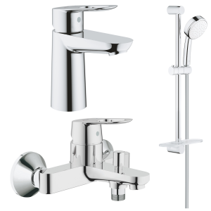 Готовый комплект для ванной комнаты GROHE BauLoop, хром (NB0081)