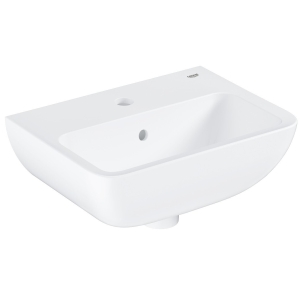 Раковина подвесная GROHE Bau Edge 45 см, альпин-белый (39806000)