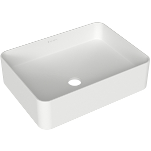 Раковина накладная Aqueduto ESPIRAL, прямоугольная 370*500, белый матовый (ESP0420)