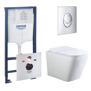 Комплект инсталляции GROHE Rapid SL 4 в 1 с унитазом Aquatek ЛИБРА AQ1148T-00 (NW0746)