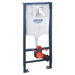 Комплект инсталляции для унитаза, GROHE Rapid SL 3 в 1 с панелью смыва Skate Cosmopolitan, хром (39501000)