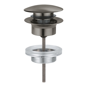Донный клапан для раковины GROHE, темный графит матовый (65807AL0)