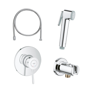 Набор для гигиенического душа GROHE BauClassic, хром (129186)