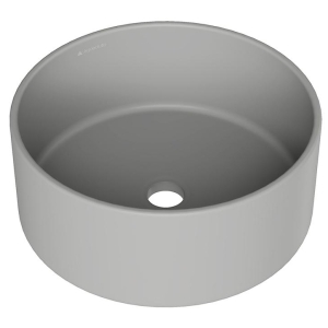 Раковина накладная Aqueduto ESPIRAL, D400, серый матовый (ESP0130)