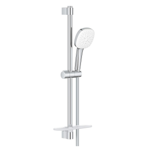 Душевой гарнитур GROHE Tempesta Cube 110 с мыльницей, 3 режима струи, душевая штанга 600 мм, 7,4 л/мин, хром (27576003/U1), уцененный товар