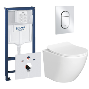 Комплект инсталляции GROHE NW0145/S с унитазом AQUAme AQM2002PRO и сиденьем с микролифтом (NW0183)
