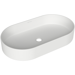 Раковина накладная Aqueduto ESPIRAL, овальная 390*600, белый матовый (ESP0220)