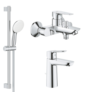Готовый комплект для ванной комнаты GROHE BauEdge, хром (NB0074)