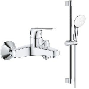 Готовый комплект для ванны и душа GROHE BauFlow, хром (NSB0180)