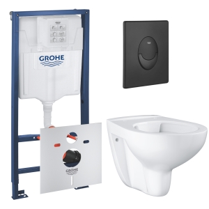Комплект инсталляции GROHE Rapid SL 1000044 с унитазом GROHE Bau Ceramic (NW0686)