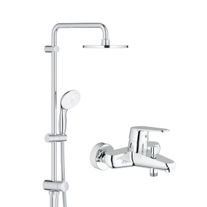 Душевой набор GROHE Tempesta System 200 со смесителем для ванны, хром (NB0071)