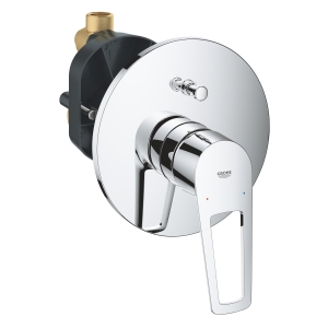 Смеситель для ванны GROHE BauLoop в комплекте с монтажной частью, хром (29081001)
