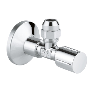 Угловой вентиль GROHE 1/2-3/8 для подключения смесителей, хром (22037000)