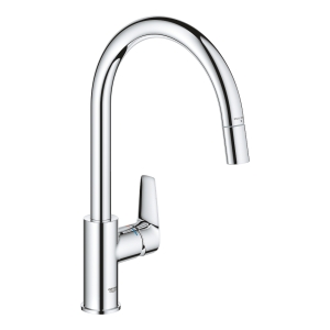 Смеситель для кухни GROHE BauEdge с вытяжным изливом, хром (30536000)